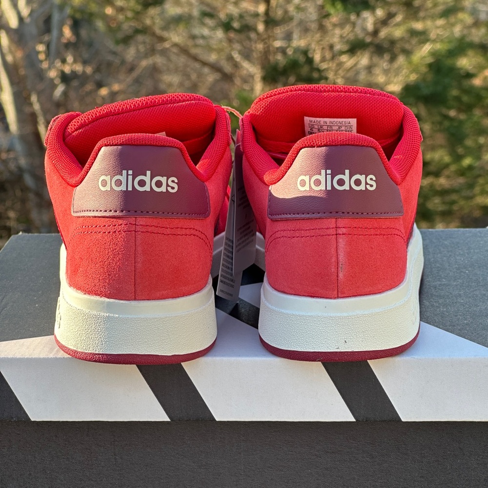 Adidas Grand Court 00s Red Low Casual Sneaker Unisex Youth GS 4Y | 5Y | 6Y NEW - Picture 5 of 8